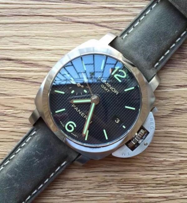 Replica Panerai ZF PAM535 Paris Hobnails Dial Gray Asso Strap P9001