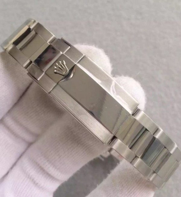 Replica Rolex Yacht-Master 116622 Noob Black Dial SS Bracelet A2824