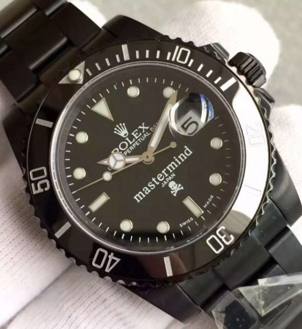 Replica Rolex Mastermind Submariner 116610 PVD Black Dial PVD Bracelet A2836