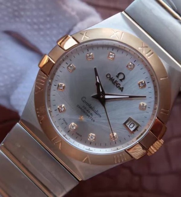 Replica Omega V6 Constellation 35mm 123.20.35.20.52.002 SS Bracelet A2500