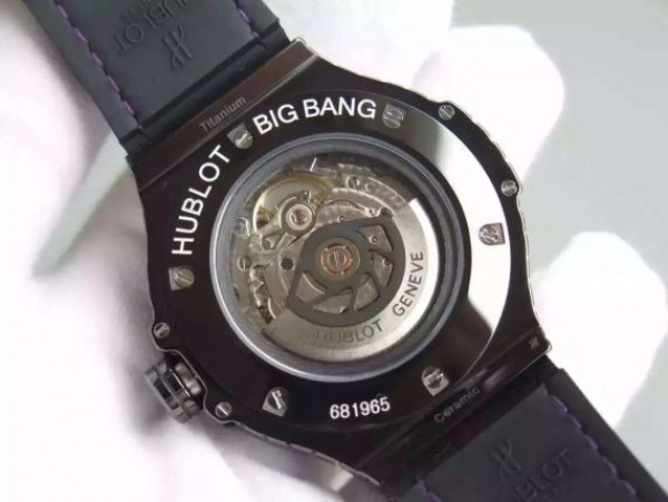 Replica Hublot Big Bang 41mm Tutti Frutti Maroon Caviar on Gummy Strap A2824