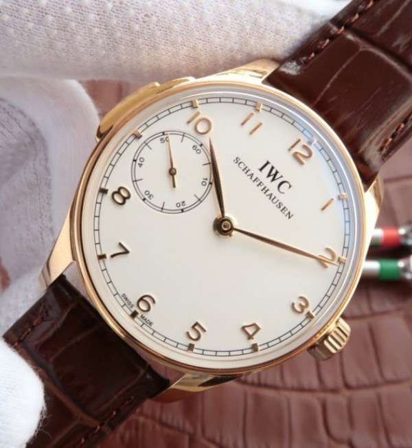 Replica IWC YLF Portuguese YG IW5242 White Dial A95290