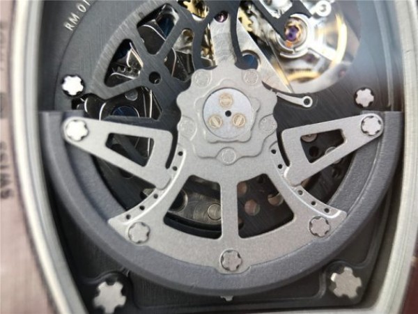 Replica Richard Mille RM011 Felipe Massa RG Chrono Brown Skeleton Dial Orange Rubber Strap A7750