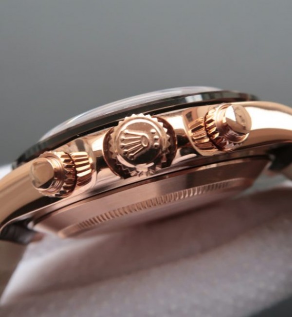 Replica Rolex Daytona 116515 Noob Chocolate Dial Black Leather Strap A7750