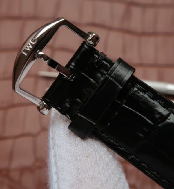Replica IWC Portofino Chrono IW391001 White Dial Leather Strap