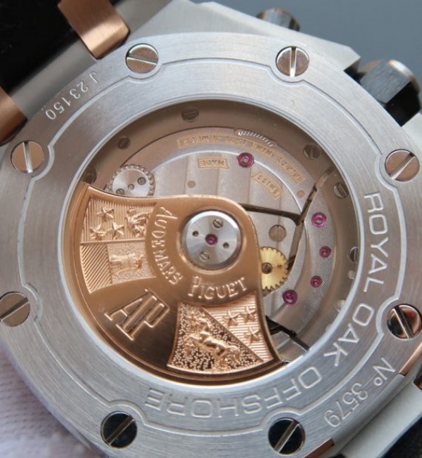 Replica Audemars Piguet JF Royal Oak Offshore RG Bezel Blue Dial A3126