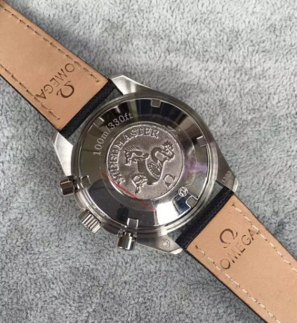 Replica Omega Speedmaster 3210 Black Dial Black Nylon Strap A7750