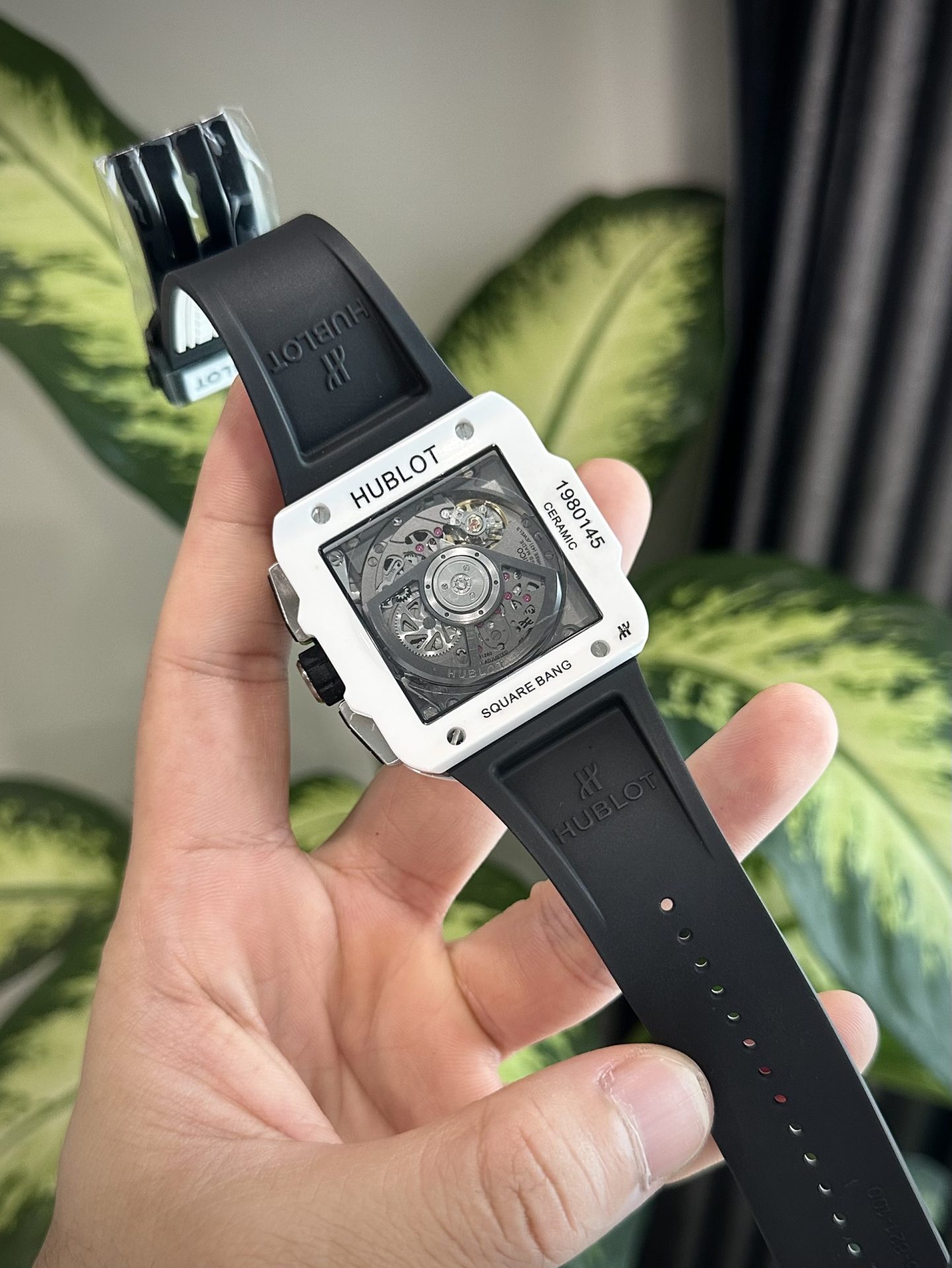 Hublot Replica Watches Square Bang Unico Ceramic White BBF Factory 42mm