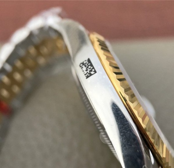 Replica Rolex DateJust 41mm 126333 Noob YG Wrapped YG Dial Diamonds Markers SS/YG Bracelet A3235