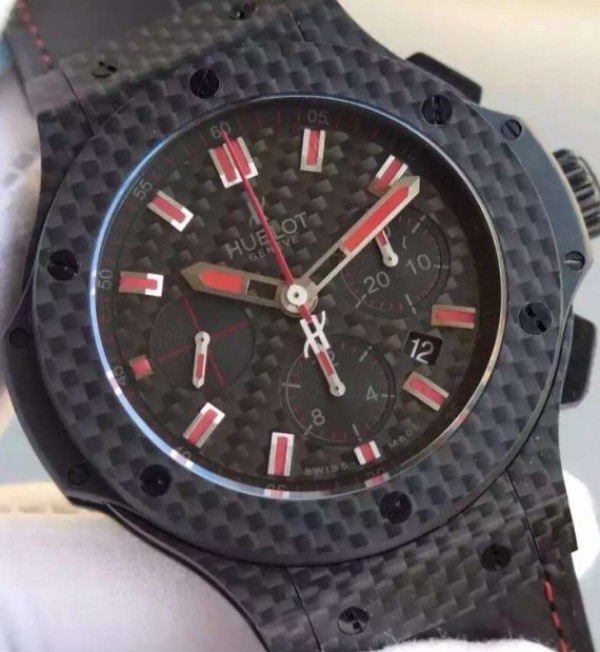 Replica Hublot V6 Big Bang Full Carbon Fiber CF Dial W0062N3400