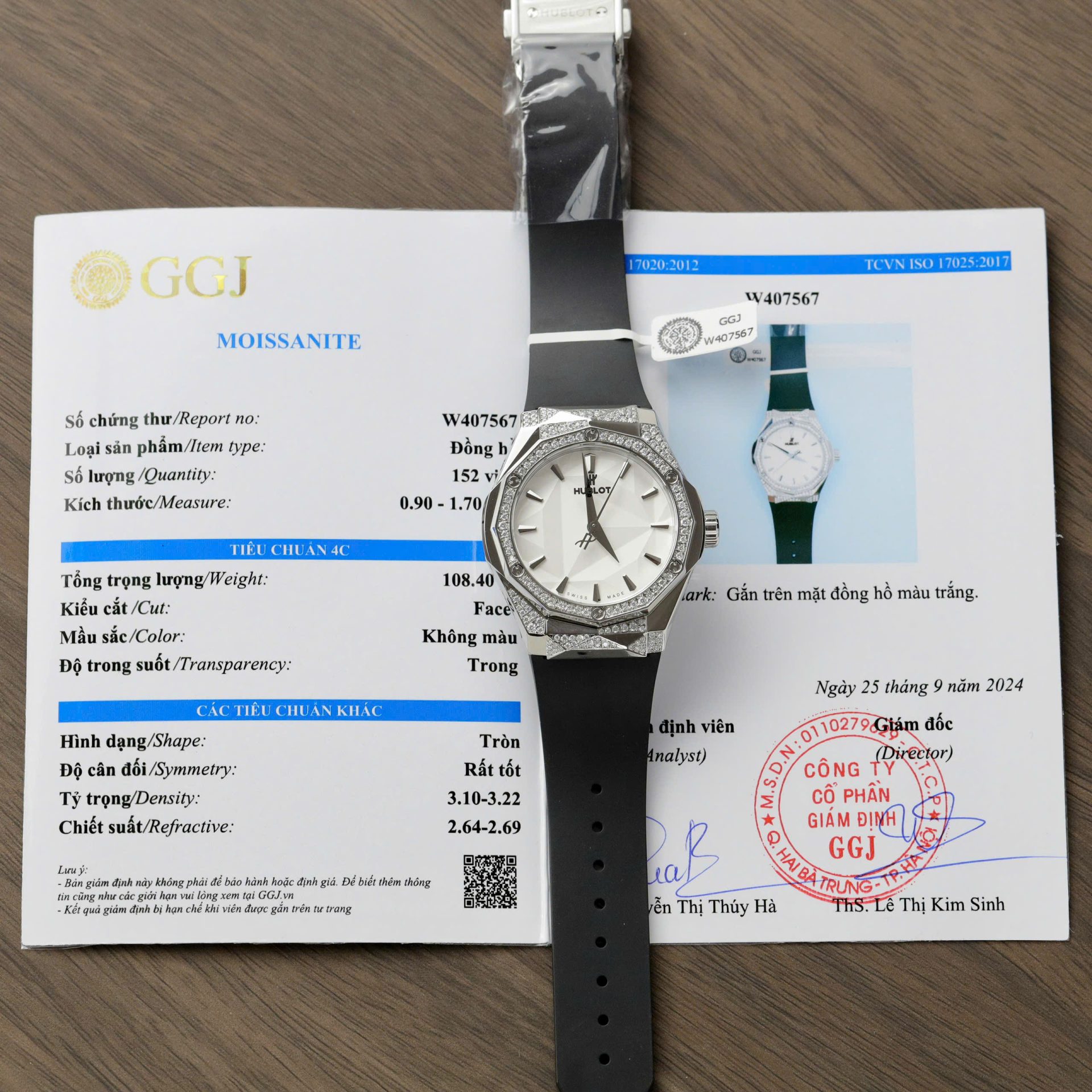 Hublot Orlinski White Dial Replica Watch Custom Moissanite Diamonds Hong Kong 40mm
