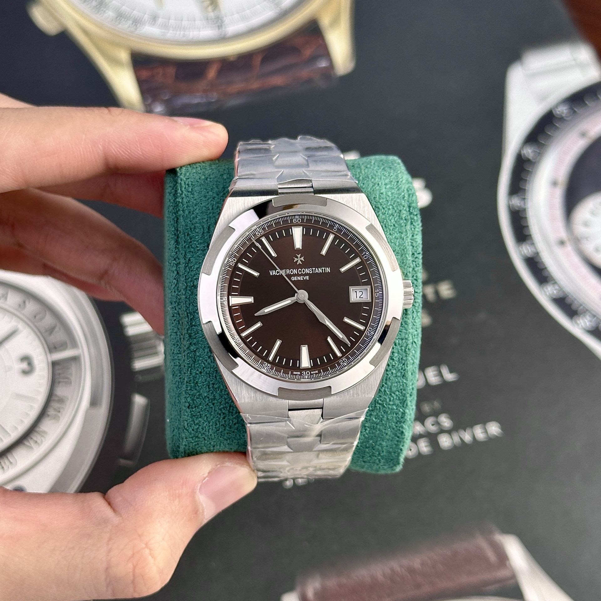 Vacheron Constantin Replica Watches Overseas 4500V Brown Dial PPF Factory 41mm