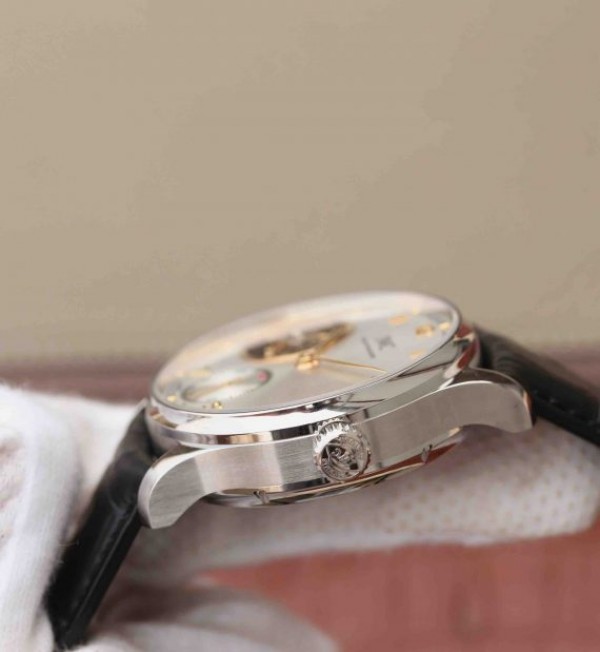 Replica IWC AZ Portuguese Tourbillon White Dial YG Markers A98900