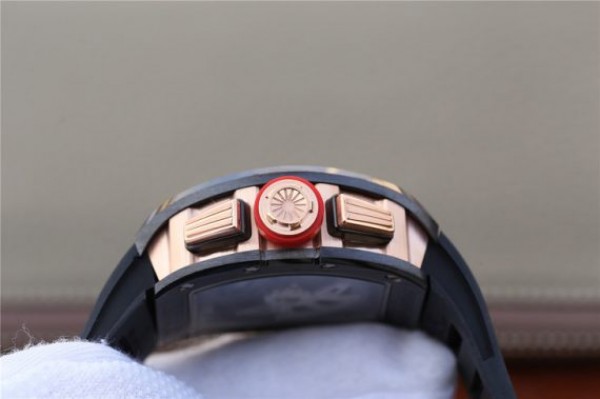 Replica Richard Mille RM011 Black Ceramic RG Chrono Skeleton Dial Black Rubber Strap A7750