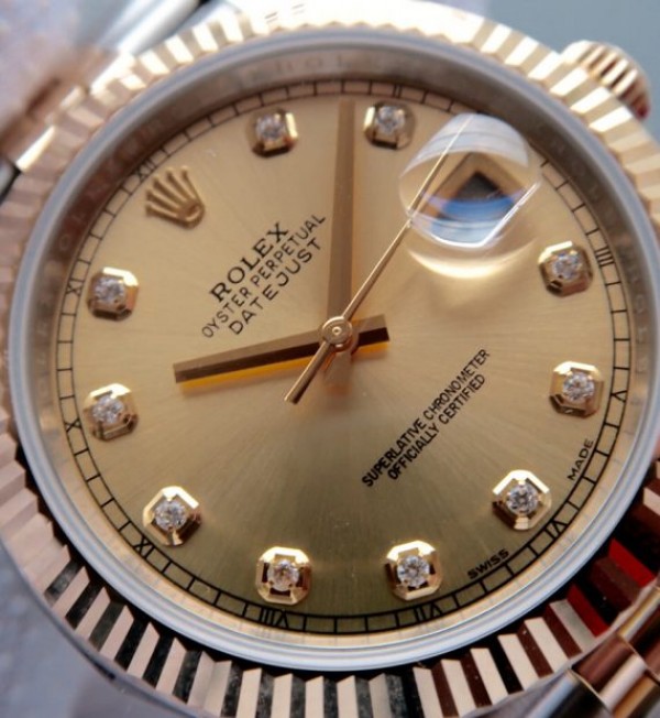 Replica Rolex DateJust 41mm 126333 Noob RG Wrapped RG Dial Diamonds Markers SS/RG Bracelet A3235