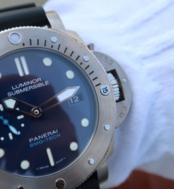 Replica Panerai XF PAM692 Titanium Blue Dial Rubber Strap P.9010