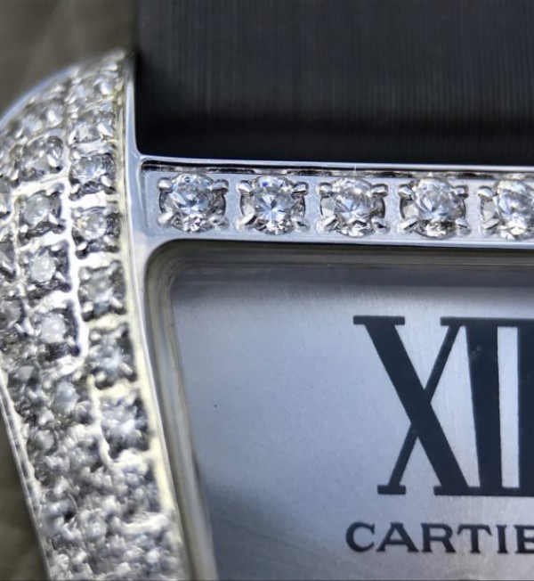 Replica Cartier High Jewelry Watches WJ306014 White Dial Red Fabric Strap