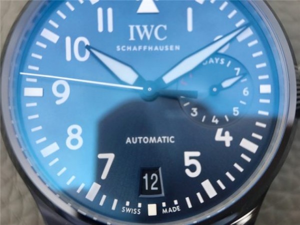 Replica IWC Big Pilot Real PR IW502003 Real Ceramic BOUTIQUE RODEO DRIVE ZF V2 Calfskin Strap A51111