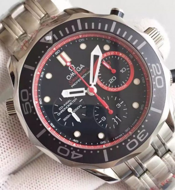Replica Omega Seamaster 300m Diver ETNZ Limited Edition Black Rubber Strap A7753