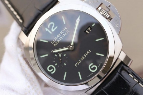 Replica Panerai PAM312 VSF Black Leather Strap P.9000 Super Clone