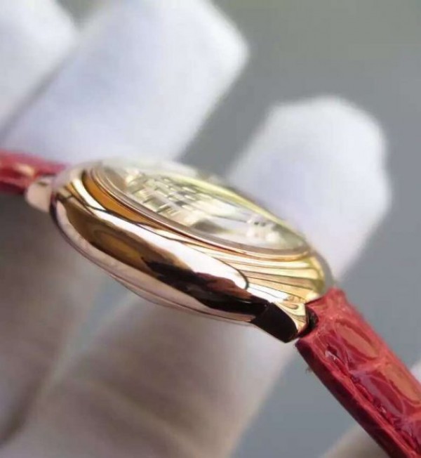 Replica Cartier Ballon Bleu Ladies 28mm RG White Dial Ronda Quartz