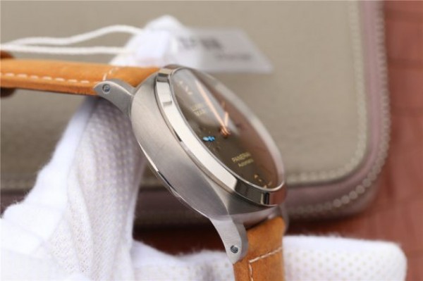 Replica Panerai PAM1351 Titanium ZF Brown Dial Brown Asso Strap P9010