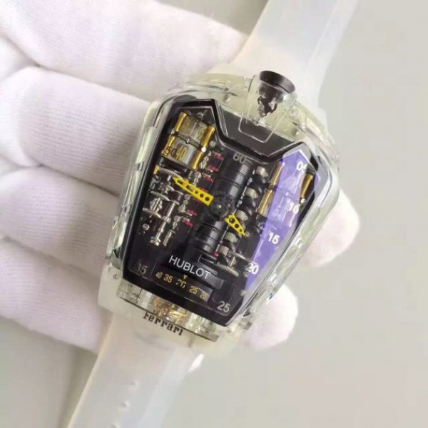 Replica Hublot MP-05 Laferrari Sapphire Limited Edition Skeleton Dial Yellow