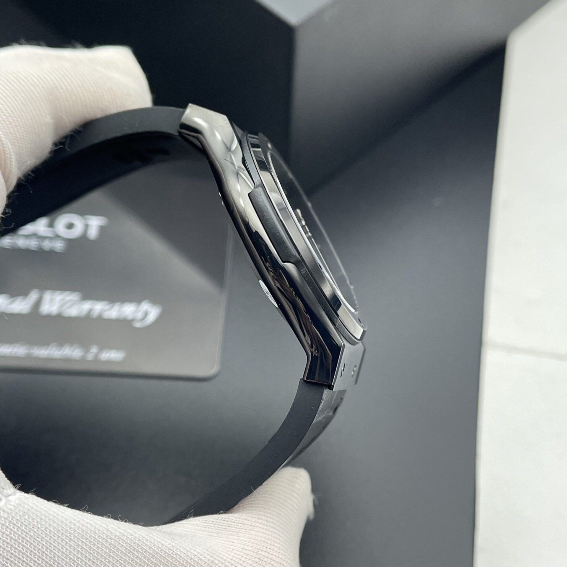 Hublot Classic Fusion Ceramic Clone Watch Black Dial HB Factory 42mm