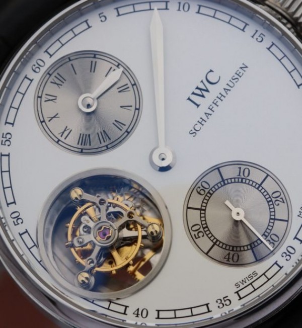 Replica IWC BM Portuguese Flying Tourbillon SS White Dial 2 Sub Dials