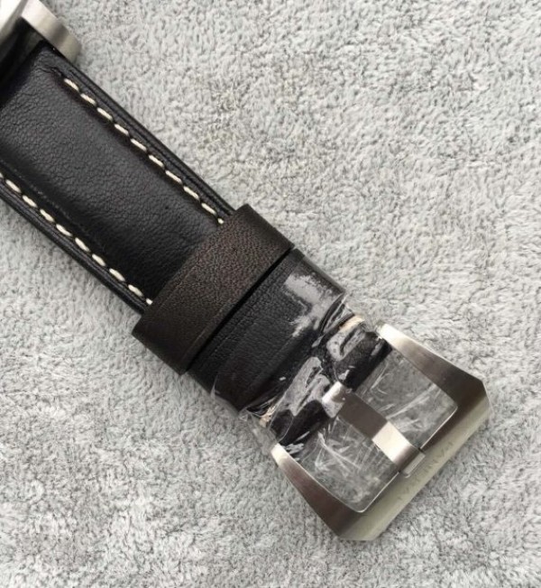Replica Panerai XF PAM524 Fake Flyback Black Dial Leather Strap P.9100