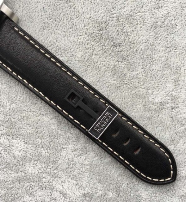 Replica Panerai XF PAM524 Fake Flyback Black Dial Leather Strap P.9100