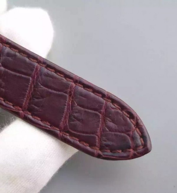 Replica Cartier Rotonde De Cartier Tourbillon RG Leather Strap
