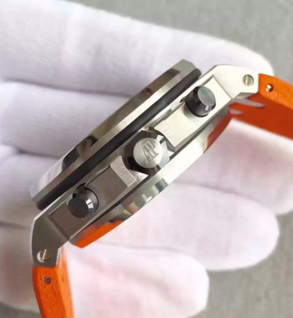 Replica Audemars Piguet JF Royal Oak Offshore Diver Chronograph Orange Rubber Strap A3126