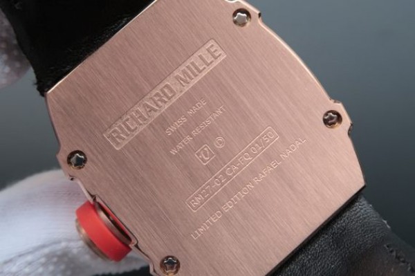 Replica Richard Mille RM027 RG Skeleton Dial Black Nylon Strap 6T51