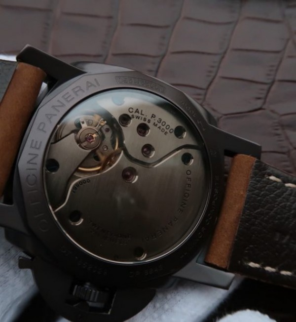 Replica Panerai XF PAM375 Brown Dial Brown Asso Strap P3000