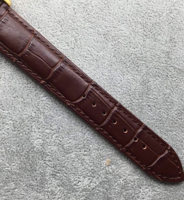 Replica Omega Globemaster Master Chronometer YG Dial/Case Brown Leather Strap A8913