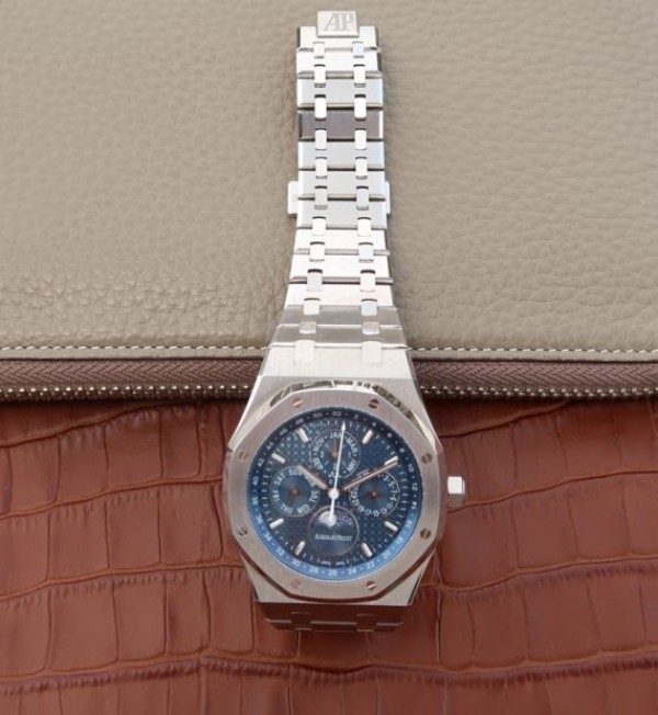 Replica Audemars Piguet JF Royal Oak 41mm 26574 SS Blue Dial SS Bracelet A5134