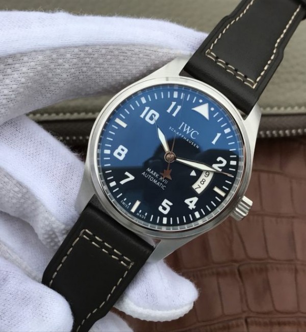 Replica IWC XF Mark XVII Le Petit Prince Blue Dial Leather Strap A2892