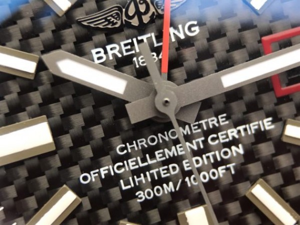 Replica Breitling Avenger GMT PVD GF Carbon Fiber Dial Red Rubber Strap A2836