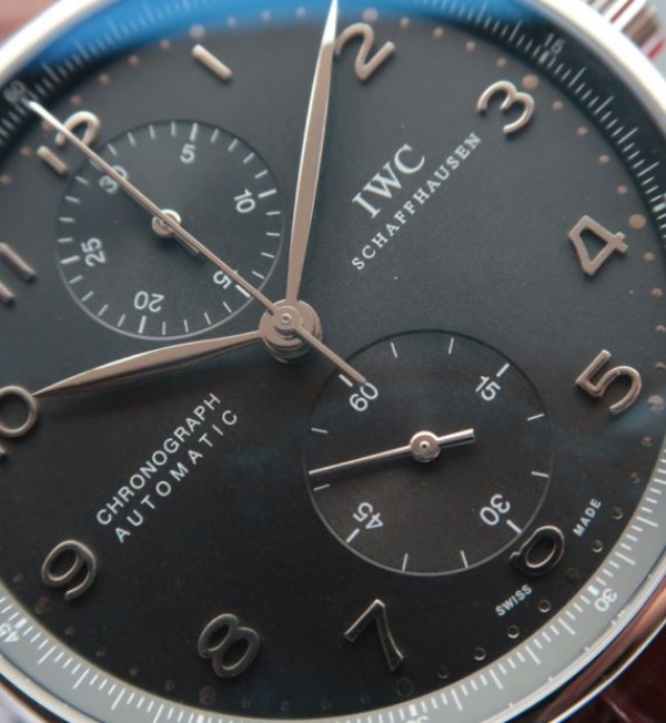 Replica IWC ZF Portuguese Chrono IW371431 Brown Leather Strap