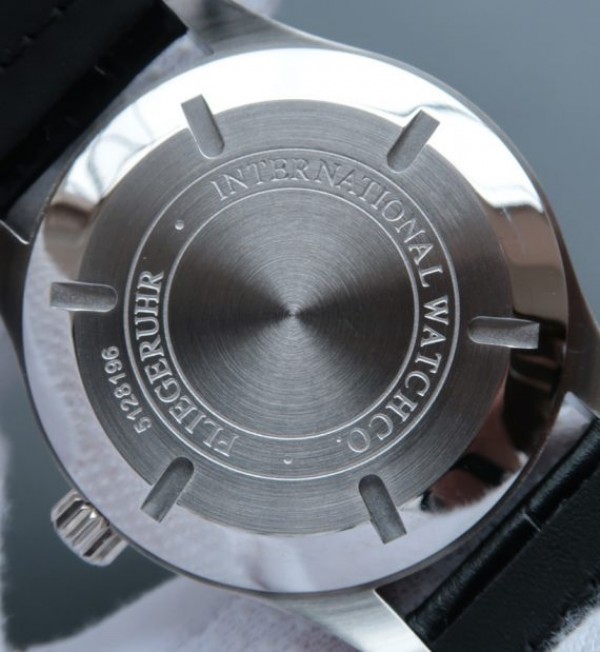 Replica IWC MKF Mark XVII Black Dial Black Leather Strap A2892