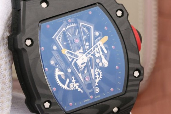 Replica Richard Mille RM027-03 Full Black Carbon Skeleton Dial Black Rubber Strap 6T51