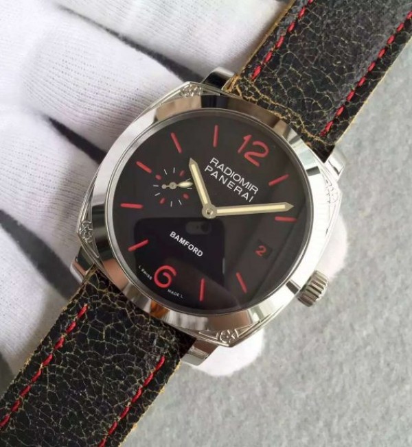 Replica Panerai N PAM514 Bamford Engraved Case Black Dial 7750