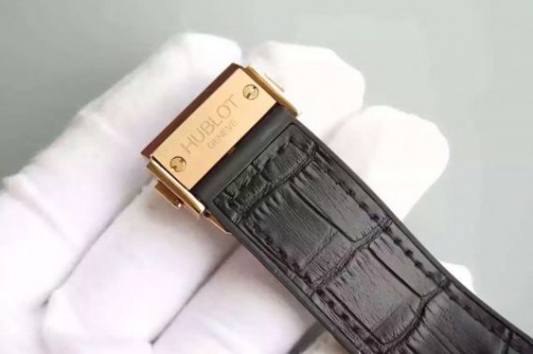 Replica Hublot Big Bang 44mm Vendome Real Tourbillon Rose Gold Black Gummy