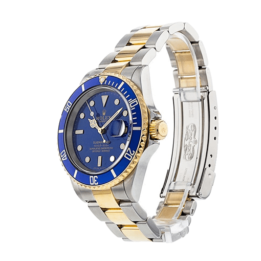 Rolex Submariner Date Two Tone Blue Dial 16613 Replica