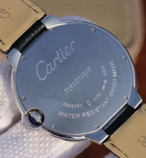 Replica Cartier TWF Ballon Bleu 46mm White Textured Dial MIYOTA9015