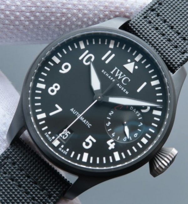 Replica IWC ZF Big Pilot IW502001 Real Ceramic Nylon Strap
