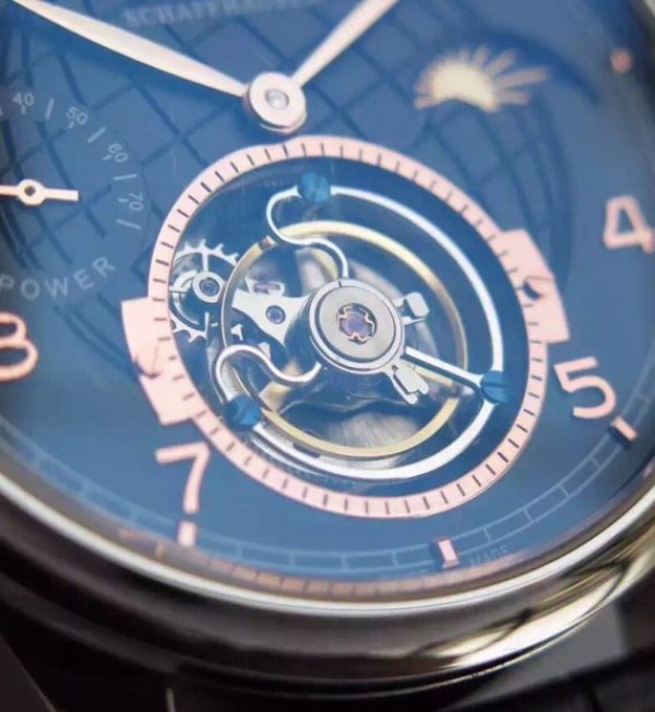 Replica IWC TF Portuguese Tourbillon Moonphase Leather Strap