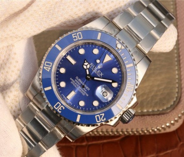 Replica Rolex Submariner 116619 LB Blue Ceramic V7 Noob Best Edition A2836