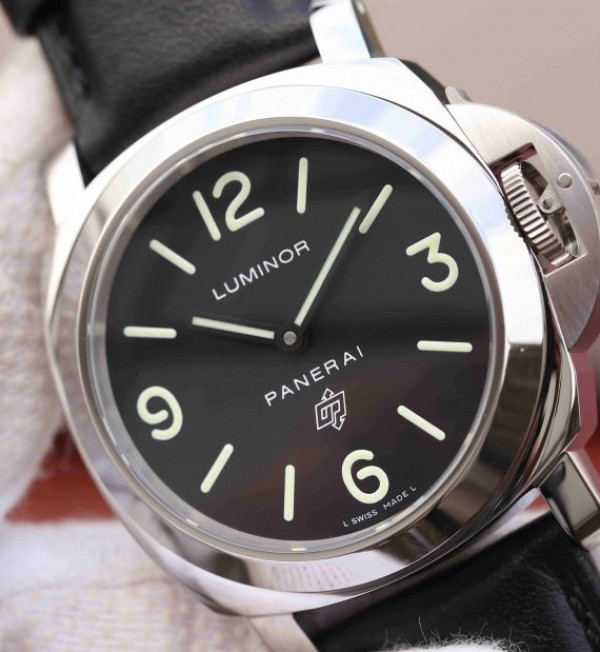 Replica Panerai XF PAM000 Black Dial Black Leather Strap A6497